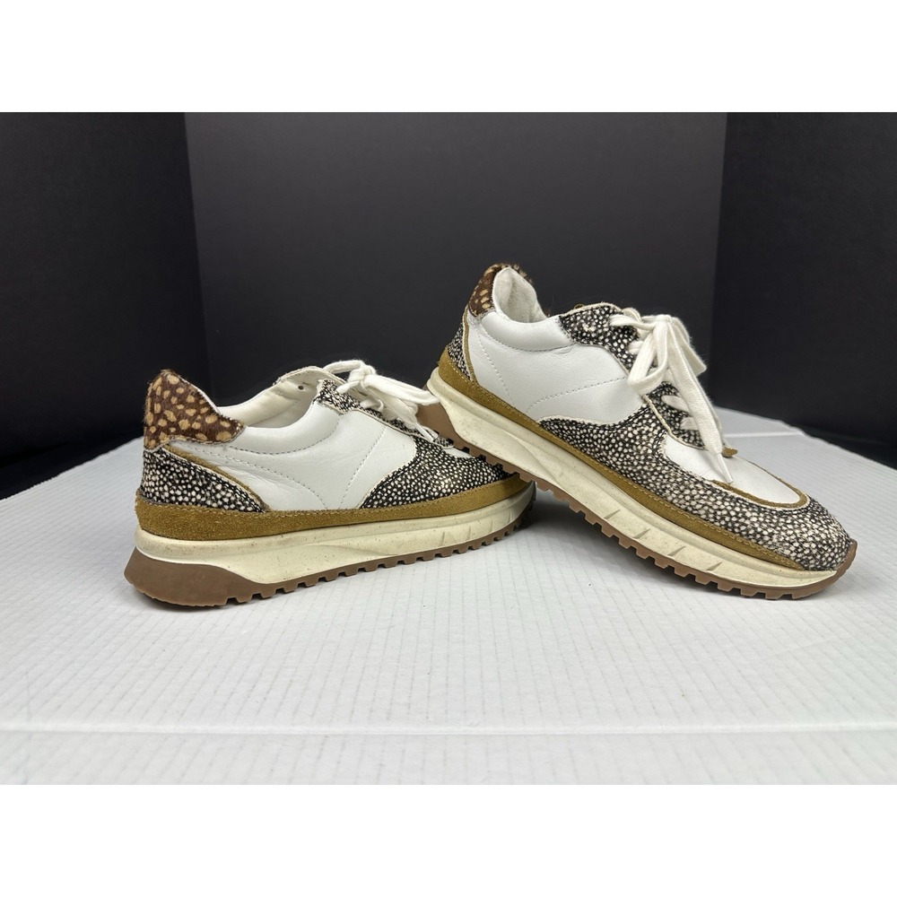 Madewell Shoes Womens size 7.5 MA503 Trainers Sneakers Leather Calf Hair Comfy